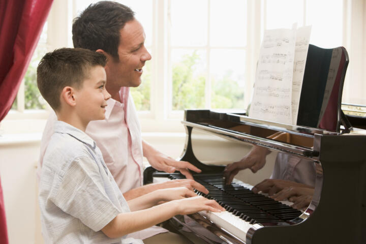 music, family, piano